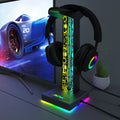 LED Gaming Headset Stand – RGB Headphone Holder with USB Hub