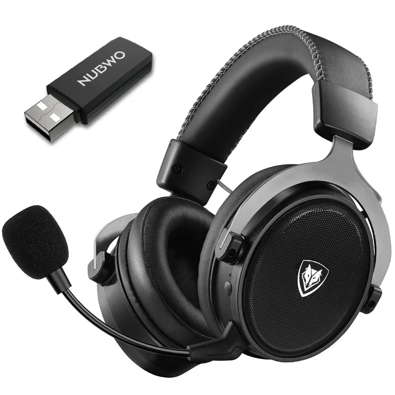 Wireless Gaming Headset – 2.4GHz Low Latency, 20-Hour Battery, Foldable Design